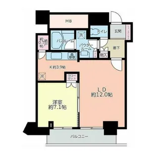 ジークレフ新神戸タワー【29階】の間取り