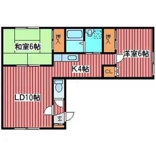 ファミール月寒【103号室】の間取り