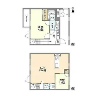 RA-ASHIYA【2階】の間取り