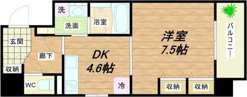 willDo天満橋【7階】の間取り
