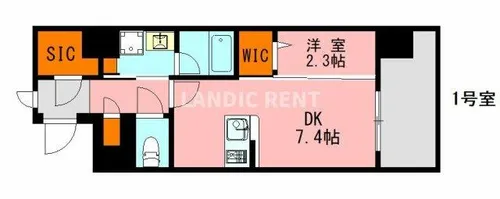 LANDIC O3152【2階】の間取り