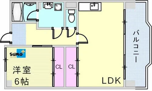 入江第2【207EX号室】の間取り