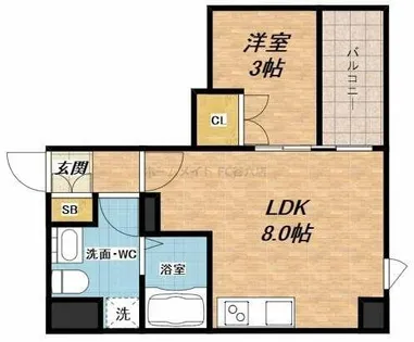 JESUS SQUARE nippombashi【5階】の間取り