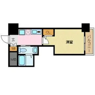 エステムコート名古屋千種グレイス【5階】の間取り