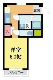戸田町高田マンション【302号室】の間取り