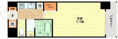 S-RESIDENCE福島Luxe【2階】の間取り