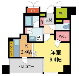 ラ・クラシカ宝塚武庫山【4階】の間取り