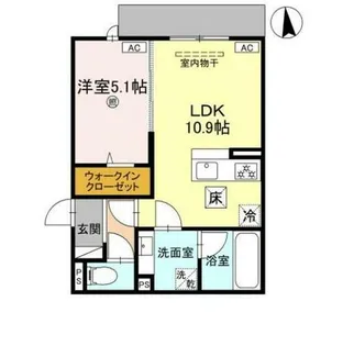 BRILANT【1階】の間取り