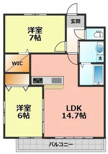 オアシス【3階】の間取り