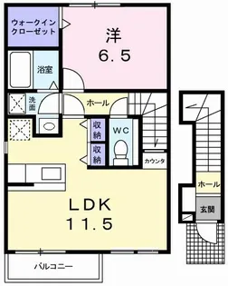 ミニョン1番館【2階】の間取り