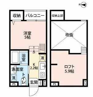 Aturust【2階】の間取り
