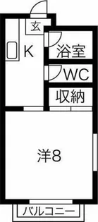 ラ・フォーレ駒方 A棟【1階】の間取り