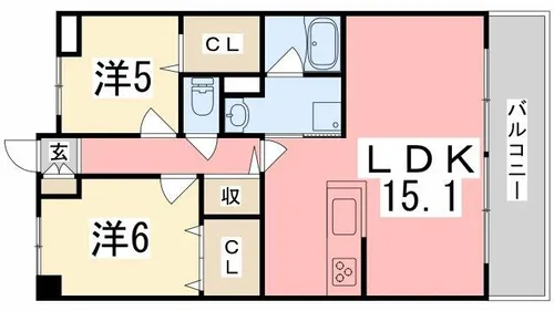 OAFLAT阿成【107号室】の間取り