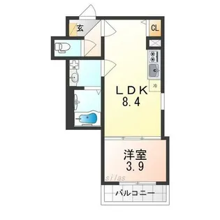 F asecia Phanes【2階】の間取り