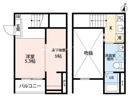 グリエラ大江【1階】の間取り