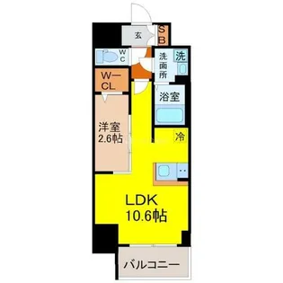 エスリード今池ルミナス【9階】の間取り