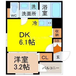 カーサアレグラ【3階】の間取り