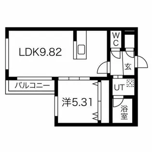 A demain元町【203号室】の間取り