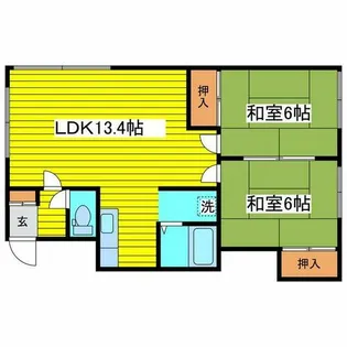 ドミール26【101号室】の間取り