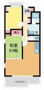 プリメーラリヨン【1D号室】の間取り