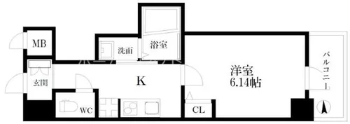 グランパシフィック玉出【8階】の間取り