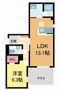 Familiar Ogo【101号室】の間取り