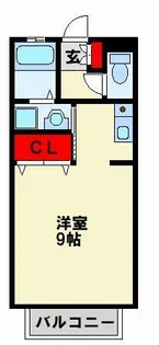 モンレーヴ【201号室】の間取り