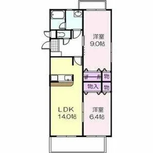 レジデンス緑ヶ丘【201号室】の間取り