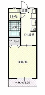 ミクニマンション【305号室】の間取り