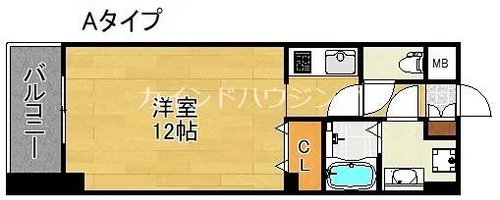 ラカーサ西加賀屋【3階】の間取り