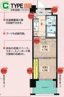 No.46 ORIENTBLD【14階】の間取り