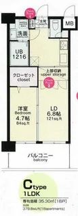 No.82 ORIENT BLD【5階】の間取り