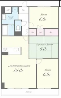 グランドール杉ノ木【5階】の間取り