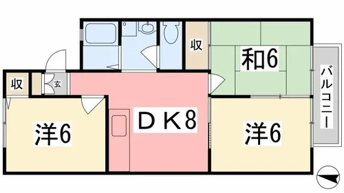 シャルムコート【103号室】の間取り