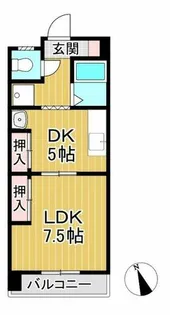 フォレスト小森野【207号室】の間取り