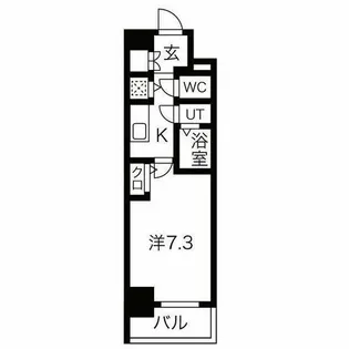エスリード上前津テルツェ【7階】の間取り