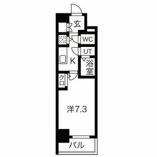 エスリード上前津テルツェ【7階】の間取り