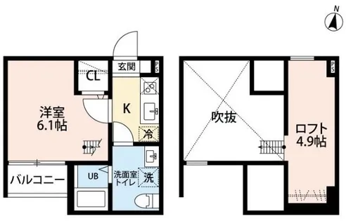 レヴレジール【1階】の間取り