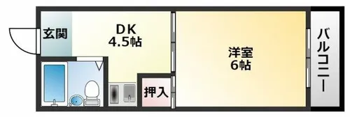 ビクトリー平野【3階】の間取り