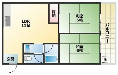 タナックマンション【3階】の間取り