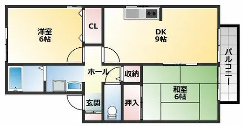 RIHITO八尾C棟【2階】の間取り