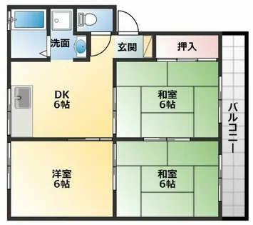 ビ・バーク【2階】の間取り