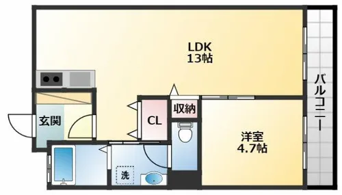 レミーハイツ【2階】の間取り
