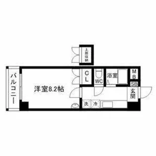 ロイヤル天神南【10階】の間取り