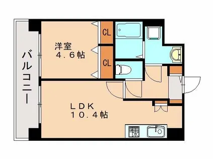 プルミエ・ネージュ【8階】の間取り