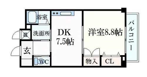 リッチ・キャッスルⅠ【5階】の間取り