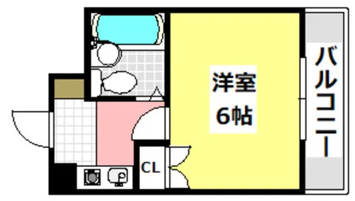 パークサイド別府【307号室】の間取り