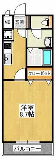 グレイシャス【1階】の間取り
