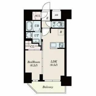 セレニテ本町リアン【12階】の間取り