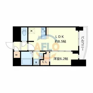セレニテ本町リアン【12階】の間取り